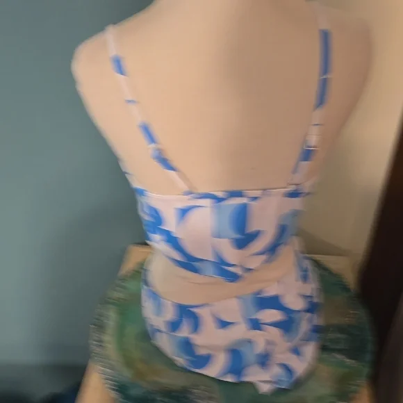 New Blue and White Patterned Swim Set - Picture 3 of 3